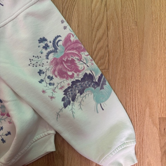 Vintage Lady Footlocker Floral Print Women's Crewneck Sweater Made in Canada - Picture 4 of 6